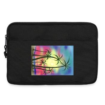 Palmen - Laptoptasche 13" - Schwarz - Vorne