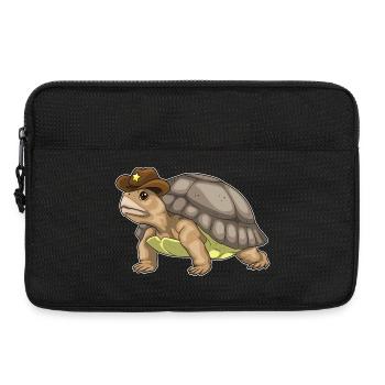 Chapeau de shérif Tortue - Sacoche pour ordinateur portable 13 pouces - noir - Devant