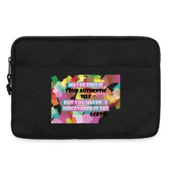 Wer bin ich? LGBTQ+? - Laptoptasche 13" - Schwarz - Vorne