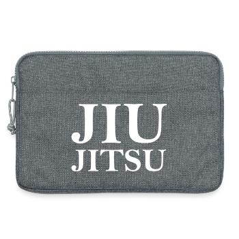 Équipe du club de symboles d’artistes martiaux de Jiu Jitsu - Sacoche pour ordinateur portable 13 pouces - gris chiné - Devant