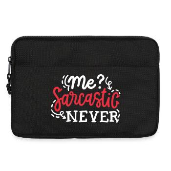 sarkastisch lustig Sarkasmus - Laptoptasche 13" - Schwarz - Vorne