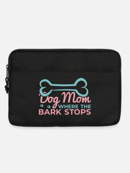 Hunde Mama Spruch - Laptoptasche 13" - Schwarz