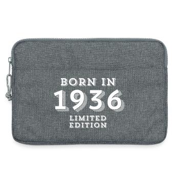 88 Jahre, Geburtsjahr, Geburtsdatum - Laptoptasche 13" - Grau meliert - Vorne
