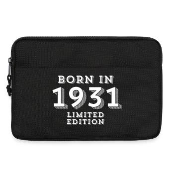 93 years, year of birth, date of birth - Laptop bag 13" - black - Front