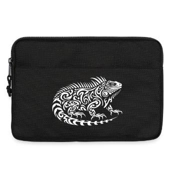 Iguane tribal - Sacoche pour ordinateur portable 13 pouces - noir - Devant