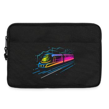 Train Cartoon Look - Sacoche pour ordinateur portable 13 pouces - noir - Devant