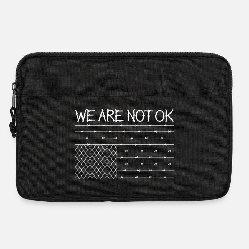 Wir sind nicht in Ordnung Stacheldraht-Design - Laptoptasche 13" - Schwarz