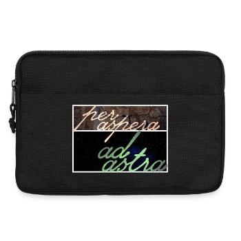 Per Aspera Ad Astra - Laptoptasche 13" - Schwarz - Vorne