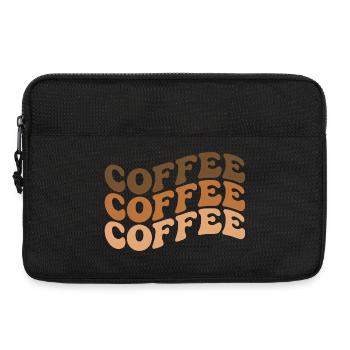 Citation d'un amateur de café - Sacoche pour ordinateur portable 13 pouces - noir - Devant