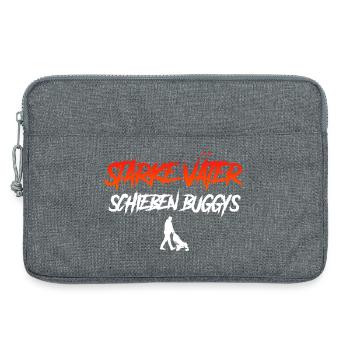 Paternity STRONG MEN PUSH BUGGIES - Laptop bag 13" - heather grey - Front