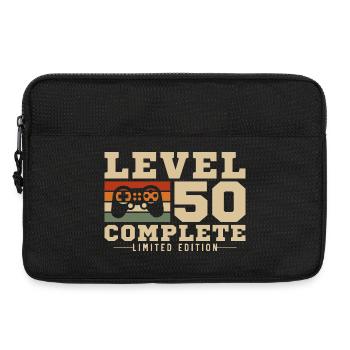 50e anniversaire niveau 50 Complete 50 ans cadeau - Sacoche pour ordinateur portable 13 pouces - noir - Devant