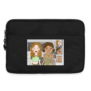 Artistic Design Girl Power - Laptop bag 13" - black - Front