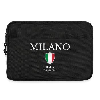 Milan Italy, elegant minimalist design - Laptop bag 13" - black - Front