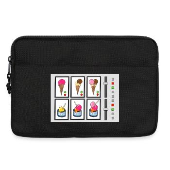 Eiscreme-Maschine - Laptop bag 13" - black - Front