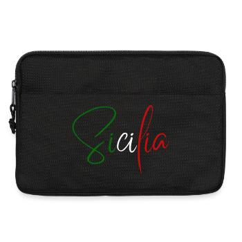 J’adore la Sicile, un design minimaliste élégant - Sacoche pour ordinateur portable 13 pouces - noir - Devant