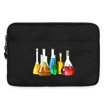 Collection de verrerie de laboratoire colorée - Sacoche pour ordinateur portable 13 pouces - noir - Devant