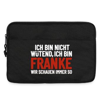 Je ne suis pas en colère, je suis Franconien - Sacoche pour ordinateur portable 13 pouces - noir - Devant