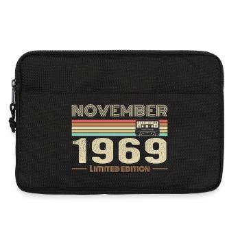 November 1969 Vintage Geburtstag Retro T-Shirt - Laptoptasche 13" - Schwarz - Vorne
