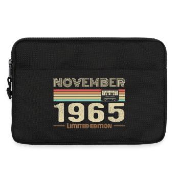 November 1965 Vintage Birthday Retro Tee - Sacoche pour ordinateur portable 13 pouces - noir - Devant