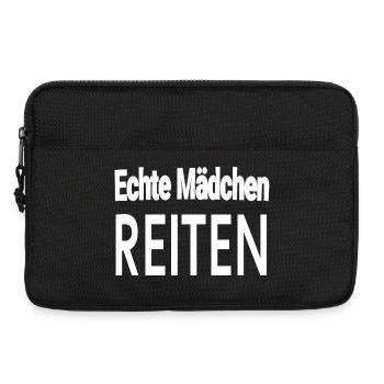 Pferde - Laptoptasche 13" - Schwarz - Vorne