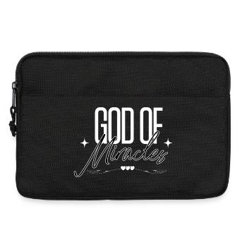 God Of Miracles Christlicher Glaube Hoffnung - Laptoptasche 13" - Schwarz - Vorne
