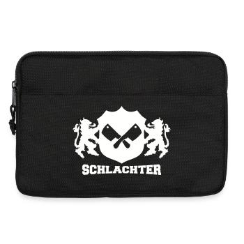 Emblème du boucher - Sacoche pour ordinateur portable 13 pouces - noir - Devant