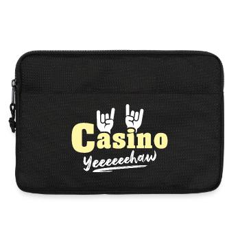 Joueur de casino - Sacoche pour ordinateur portable 13 pouces - noir - Devant