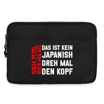 Go get beer Funny beer Drinking joy - Laptop bag 13" - black - Front
