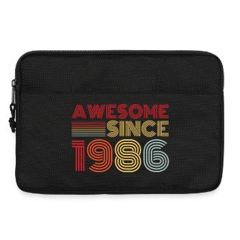 Jahrgang 1986 Retro 1986 Geburtstagsgeschenk - Laptoptasche 13" - Schwarz - Vorne