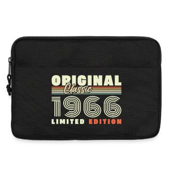 1966 Vintage Rétro Cadeau D'anniversaire - Sacoche pour ordinateur portable 13 pouces - noir - Devant