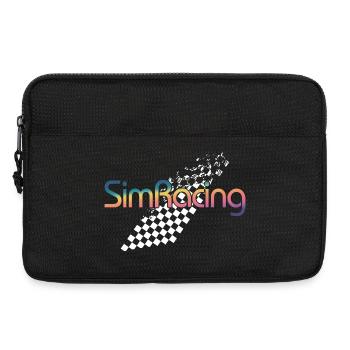SimRacing Verlaufslogo - Laptoptasche 13" - Schwarz - Vorne