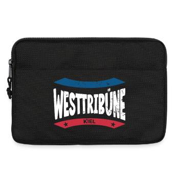Kiel Stadion Westtribüne Hoodie, Shirt, Tasche - Laptoptasche 13" - Schwarz - Vorne