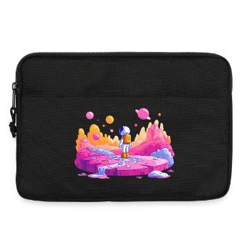 Astronaute de la planète néon - Sacoche pour ordinateur portable 13 pouces - noir - Devant