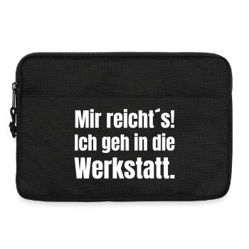 I've had enough – off to the workshop - Laptop bag 13" - black - Front