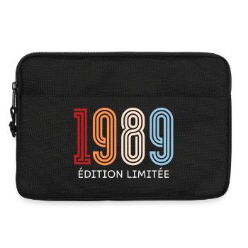 1989 édition limitée vintage - Sacoche pour ordinateur portable 13 pouces - noir - Devant