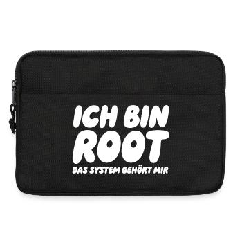 Ich bin Root – Das System gehört mir - Laptoptasche 13" - Schwarz - Vorne
