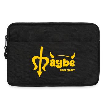 Peut-être l’année prochaine - Sacoche pour ordinateur portable 13 pouces - noir - Devant
