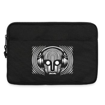 Disc-jockey - Sacoche pour ordinateur portable 13 pouces - noir - Devant