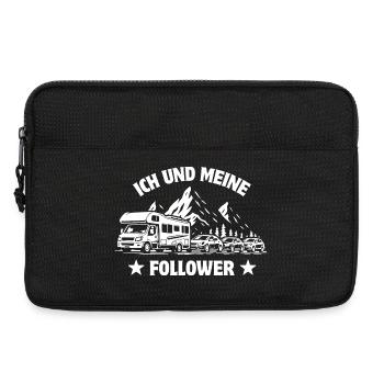 Ich und meine Follower - Wohnmobil - Stau - Laptoptasche 13" - Schwarz - Vorne