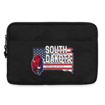 South Dakota United States Vintage Souvenir - Laptop bag 13" - black - Front