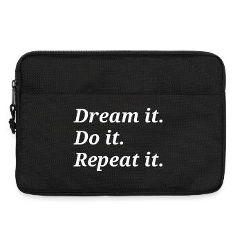 Dream it Do it Repeat it - Laptop bag 13" - black - Front