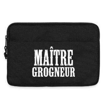 Grumpy Humor Complainer Master Grunt - Laptop bag 13" - black - Front