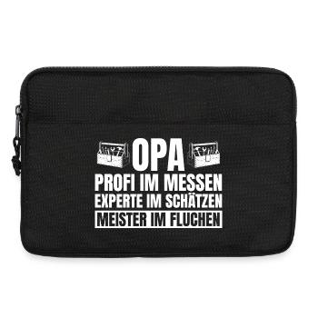 Grandpa Repairs Everything Handyman Gift - Laptop bag 13" - black - Front