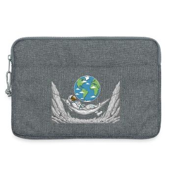 Astronaute Espace Hamac Lune Terre Repos - Sacoche pour ordinateur portable 13 pouces - gris chiné - Devant