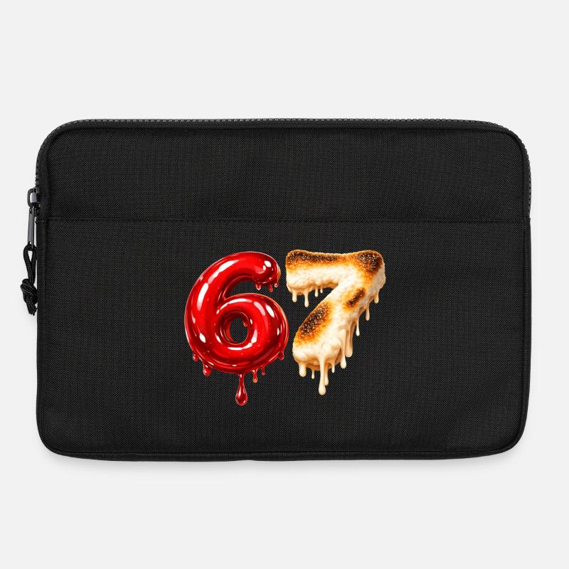 67 - 6 7 - Six Seven Meme  - Laptoptasche 13" - Schwarz