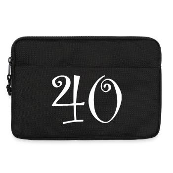 40. 40 ANS. 40e ANNIVERSAIRE. ANNIVERSAIRE 40 ANS. - Sacoche pour ordinateur portable 13 pouces - noir - Devant