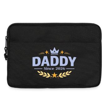 Papa seit 2026 – Proud Dad Design - Laptoptasche 13" - Schwarz - Vorne