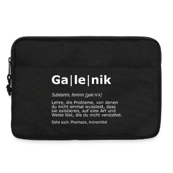 Galenik Pharmakant Apotheke Pharmazie Definition - Laptoptasche 13" - Schwarz - Vorne