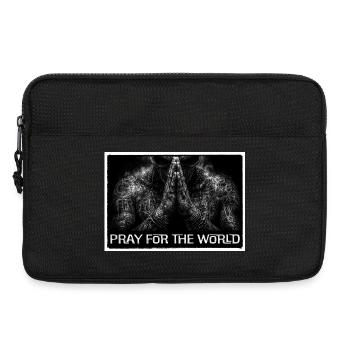 Pray for the world - Laptop bag 13" - black - Front