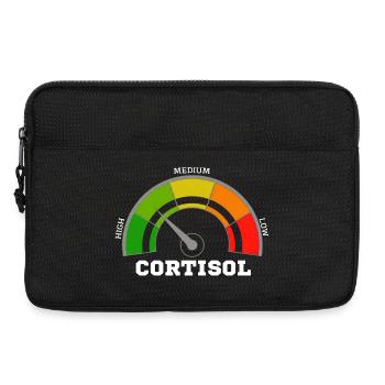 Funny Low cortisol Hilarious Stress Free Cortisol - Sacoche pour ordinateur portable 13 pouces - noir - Devant